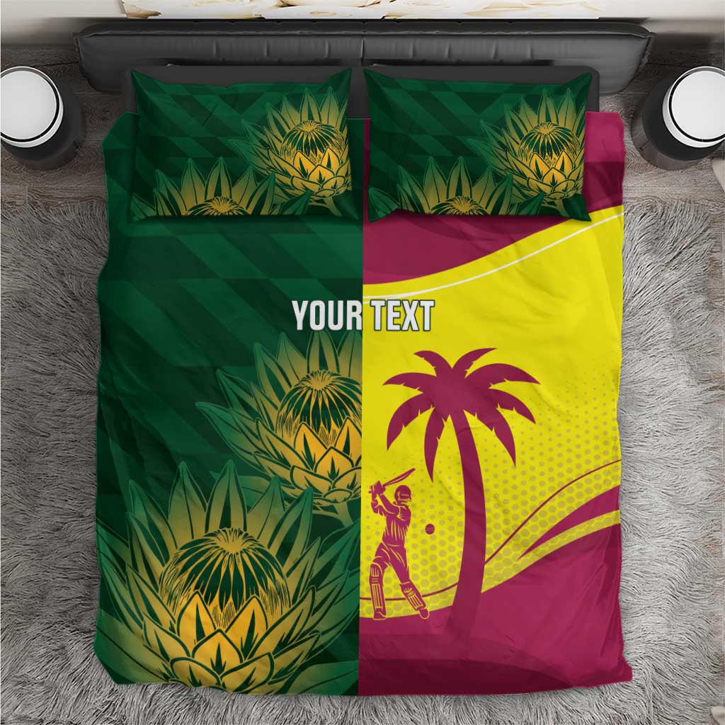 South Africa West Indies Cricket Custom Bedding Set Proteas Windies Together - Aussie Hoodie
