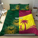 South Africa West Indies Cricket Custom Bedding Set Proteas Windies Together - Aussie Hoodie