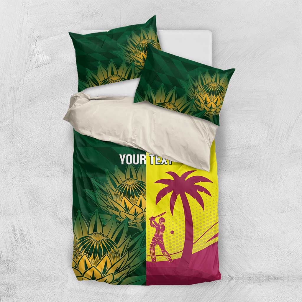 South Africa West Indies Cricket Custom Bedding Set Proteas Windies Together - Aussie Hoodie
