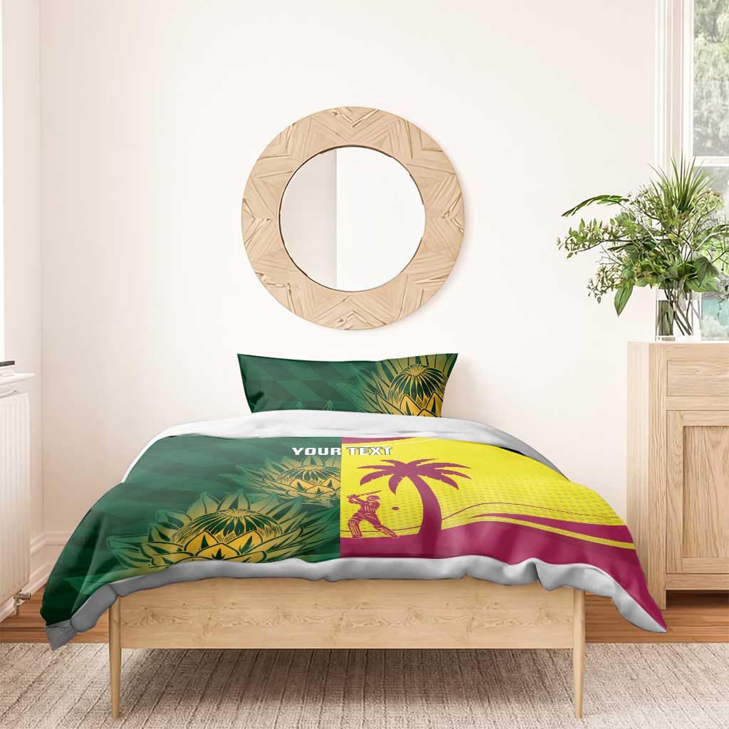 South Africa West Indies Cricket Custom Bedding Set Proteas Windies Together - Aussie Hoodie
