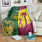 South Africa West Indies Cricket Custom Blanket Proteas Windies Together - Aussie Hoodie
