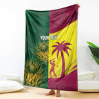 South Africa West Indies Cricket Custom Blanket Proteas Windies Together - Aussie Hoodie