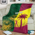 South Africa West Indies Cricket Custom Blanket Proteas Windies Together - Aussie Hoodie