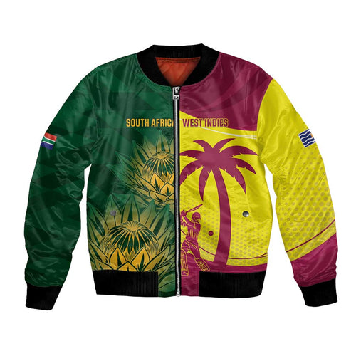 South Africa West Indies Cricket Custom Bomber Jacket Proteas Windies Together - Aussie Hoodie
