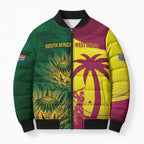 South Africa West Indies Cricket Custom Bomber Puffer Jacket Proteas Windies Together - Aussie Hoodie