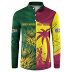 South Africa West Indies Cricket Custom Button Sweatshirt Proteas Windies Together - Aussie Hoodie