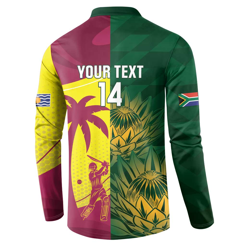 South Africa West Indies Cricket Custom Button Sweatshirt Proteas Windies Together - Aussie Hoodie