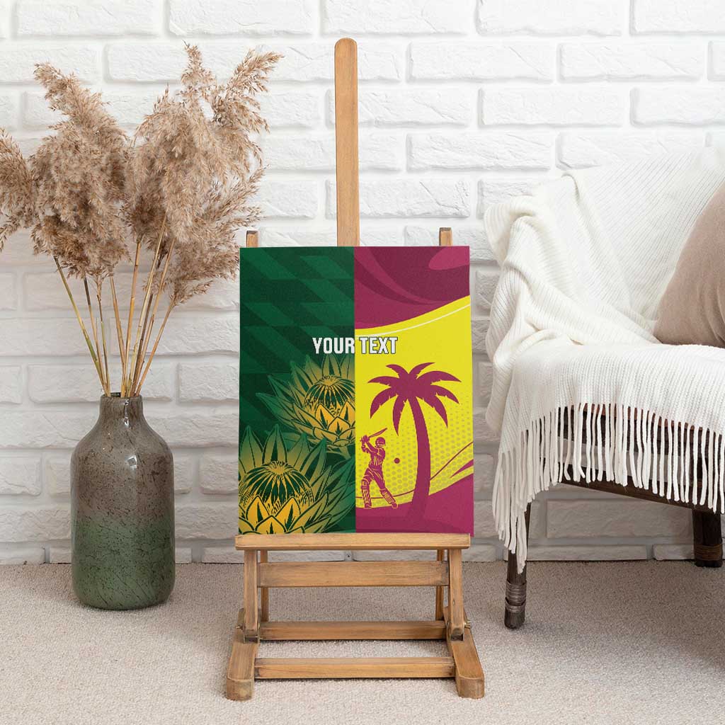 South Africa West Indies Cricket Custom Canvas Wall Art Proteas Windies Together - Aussie Hoodie