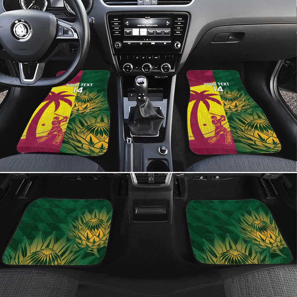 South Africa West Indies Cricket Custom Car Mats Proteas Windies Together - Aussie Hoodie