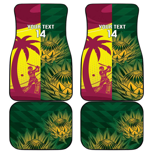 South Africa West Indies Cricket Custom Car Mats Proteas Windies Together - Aussie Hoodie