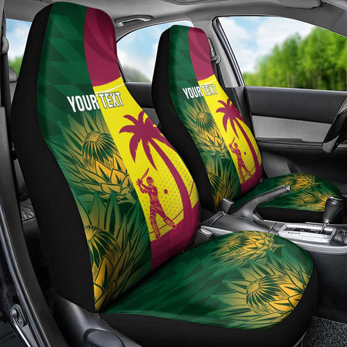 South Africa West Indies Cricket Custom Car Seat Cover Proteas Windies Together - Aussie Hoodie
