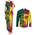 South Africa West Indies Cricket Custom Couples Matching Tank Maxi Dress and Long Sleeve Button Shirt Proteas Windies Together - Aussie Hoodie