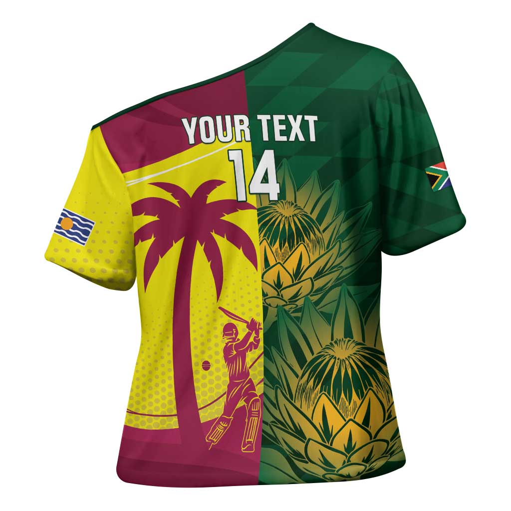 South Africa West Indies Cricket Custom Cross Shoulder Shirt Proteas Windies Together - Aussie Hoodie