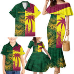 South Africa West Indies Cricket Custom Family Matching Mermaid Dress and Hawaiian Shirt Proteas Windies Together - Aussie Hoodie