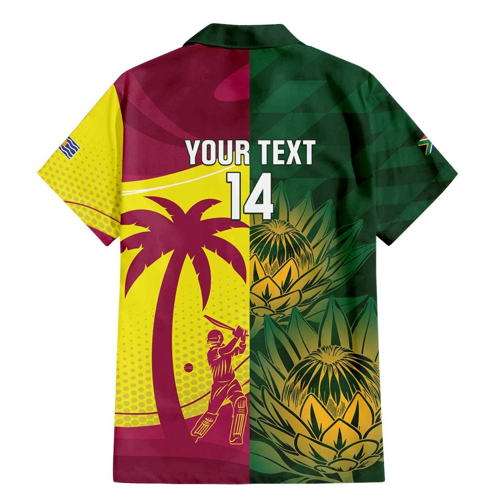 South Africa West Indies Cricket Custom Family Matching Mermaid Dress and Hawaiian Shirt Proteas Windies Together - Aussie Hoodie