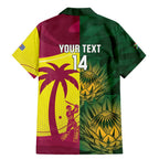 South Africa West Indies Cricket Custom Family Matching Mermaid Dress and Hawaiian Shirt Proteas Windies Together - Aussie Hoodie