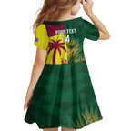 South Africa West Indies Cricket Custom Family Matching Off The Shoulder Long Sleeve Dress and Hawaiian Shirt Proteas Windies Together - Aussie Hoodie