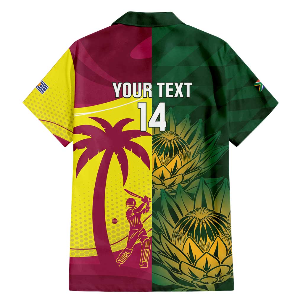 South Africa West Indies Cricket Custom Family Matching Puletasi and Hawaiian Shirt Proteas Windies Together - Aussie Hoodie