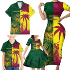 South Africa West Indies Cricket Custom Family Matching Short Sleeve Bodycon Dress and Hawaiian Shirt Proteas Windies Together - Aussie Hoodie