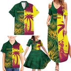 South Africa West Indies Cricket Custom Family Matching Summer Maxi Dress and Hawaiian Shirt Proteas Windies Together - Aussie Hoodie