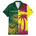 South Africa West Indies Cricket Custom Family Matching Summer Maxi Dress and Hawaiian Shirt Proteas Windies Together - Aussie Hoodie