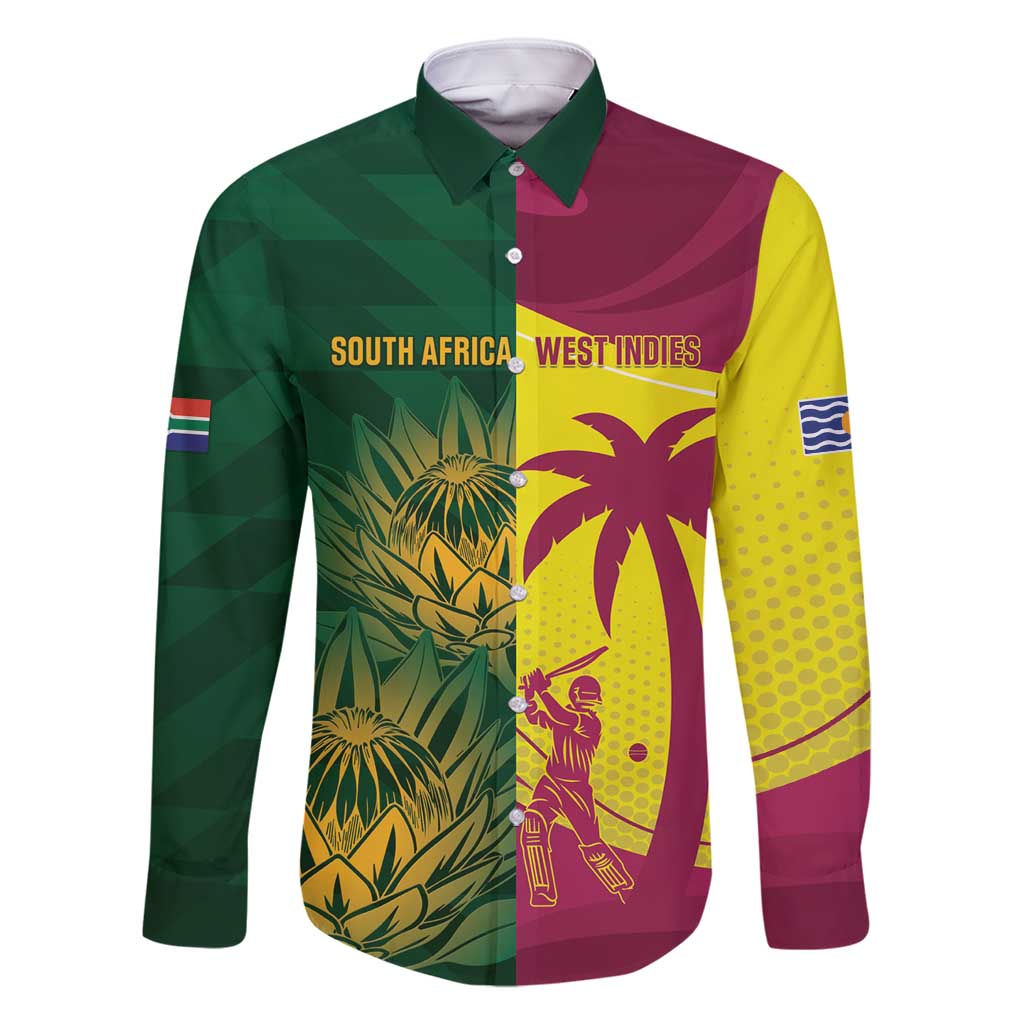 South Africa West Indies Cricket Custom Family Matching Summer Maxi Dress and Hawaiian Shirt Proteas Windies Together - Aussie Hoodie