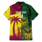 South Africa West Indies Cricket Custom Family Matching Tank Maxi Dress and Hawaiian Shirt Proteas Windies Together - Aussie Hoodie