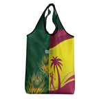 South Africa West Indies Cricket Custom Grocery Bag Proteas Windies Together - Aussie Hoodie