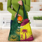 South Africa West Indies Cricket Custom Grocery Bag Proteas Windies Together - Aussie Hoodie