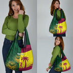 South Africa West Indies Cricket Custom Grocery Bag Proteas Windies Together - Aussie Hoodie