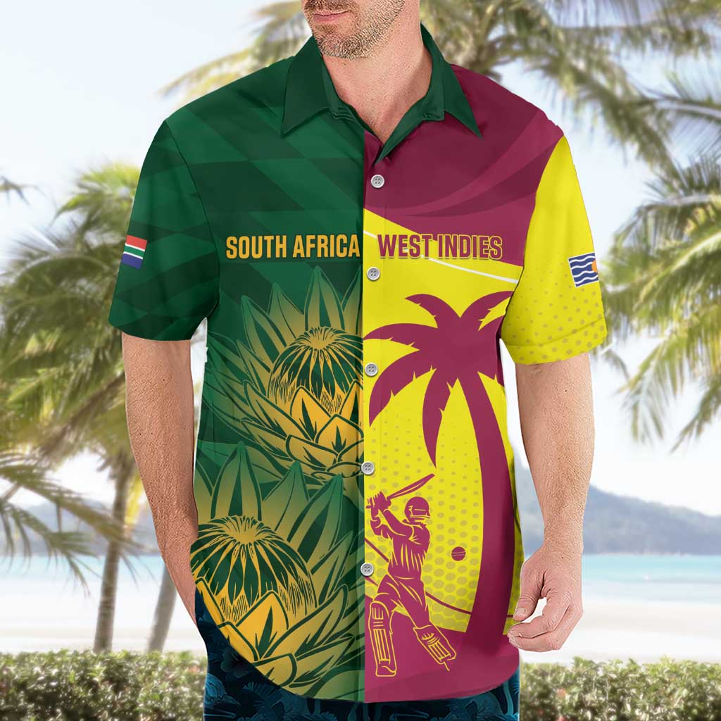 South Africa West Indies Cricket Custom Hawaiian Shirt Proteas Windies Together - Aussie Hoodie