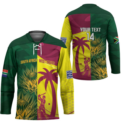 South Africa West Indies Cricket Custom Hockey Jersey Proteas Windies Together - Aussie Hoodie