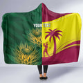 South Africa West Indies Cricket Custom Hooded Blanket Proteas Windies Together - Aussie Hoodie
