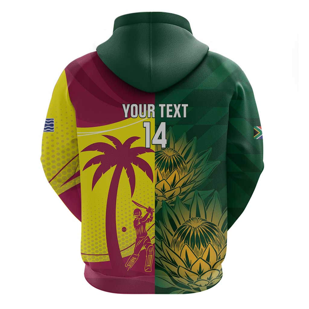 South Africa West Indies Cricket Custom Hoodie Proteas Windies Together - Aussie Hoodie