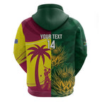 South Africa West Indies Cricket Custom Hoodie Proteas Windies Together - Aussie Hoodie