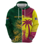 South Africa West Indies Cricket Custom Hoodie Proteas Windies Together - Aussie Hoodie