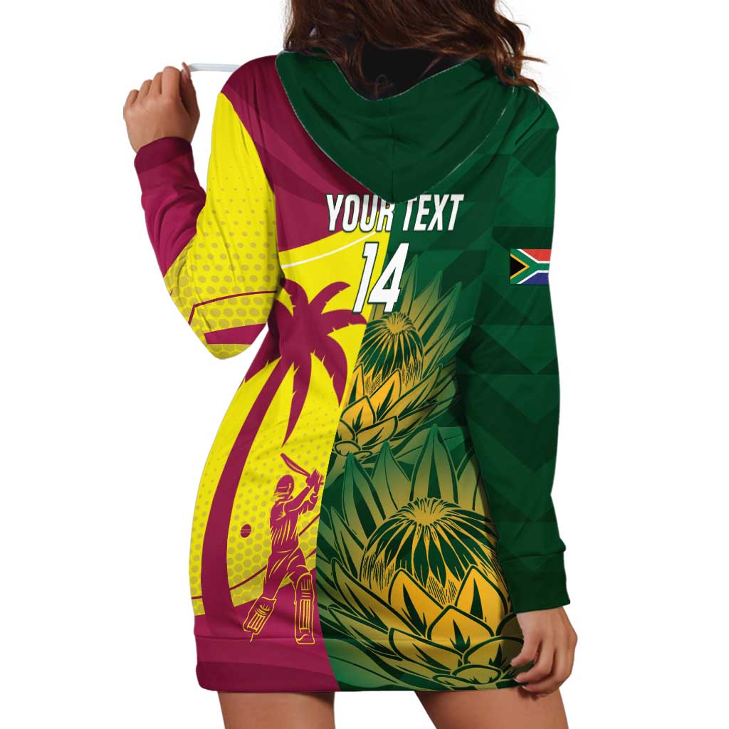 South Africa West Indies Cricket Custom Hoodie Dress Proteas Windies Together - Aussie Hoodie
