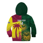 South Africa West Indies Cricket Custom Kid Hoodie Proteas Windies Together - Aussie Hoodie