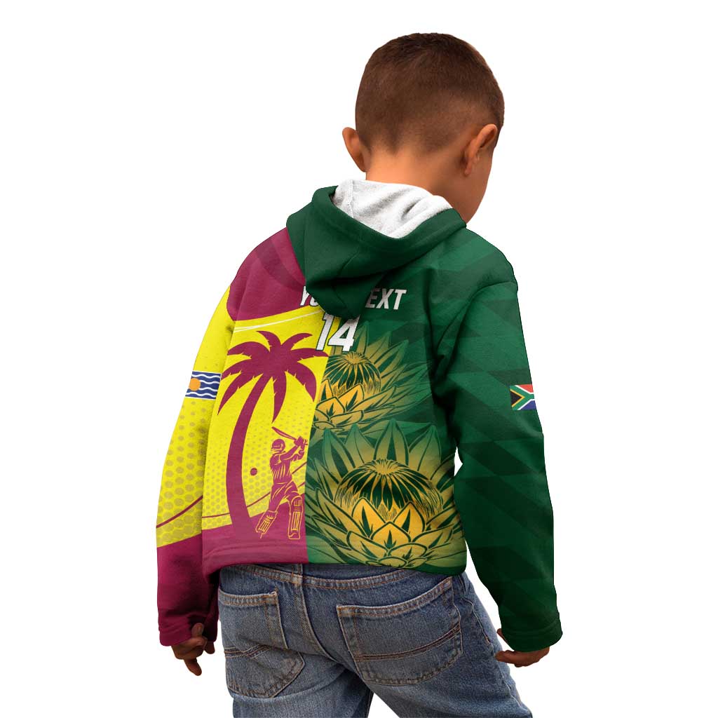 South Africa West Indies Cricket Custom Kid Hoodie Proteas Windies Together - Aussie Hoodie