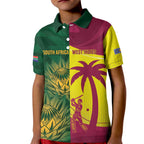 South Africa West Indies Cricket Custom Kid Polo Shirt Proteas Windies Together - Aussie Hoodie
