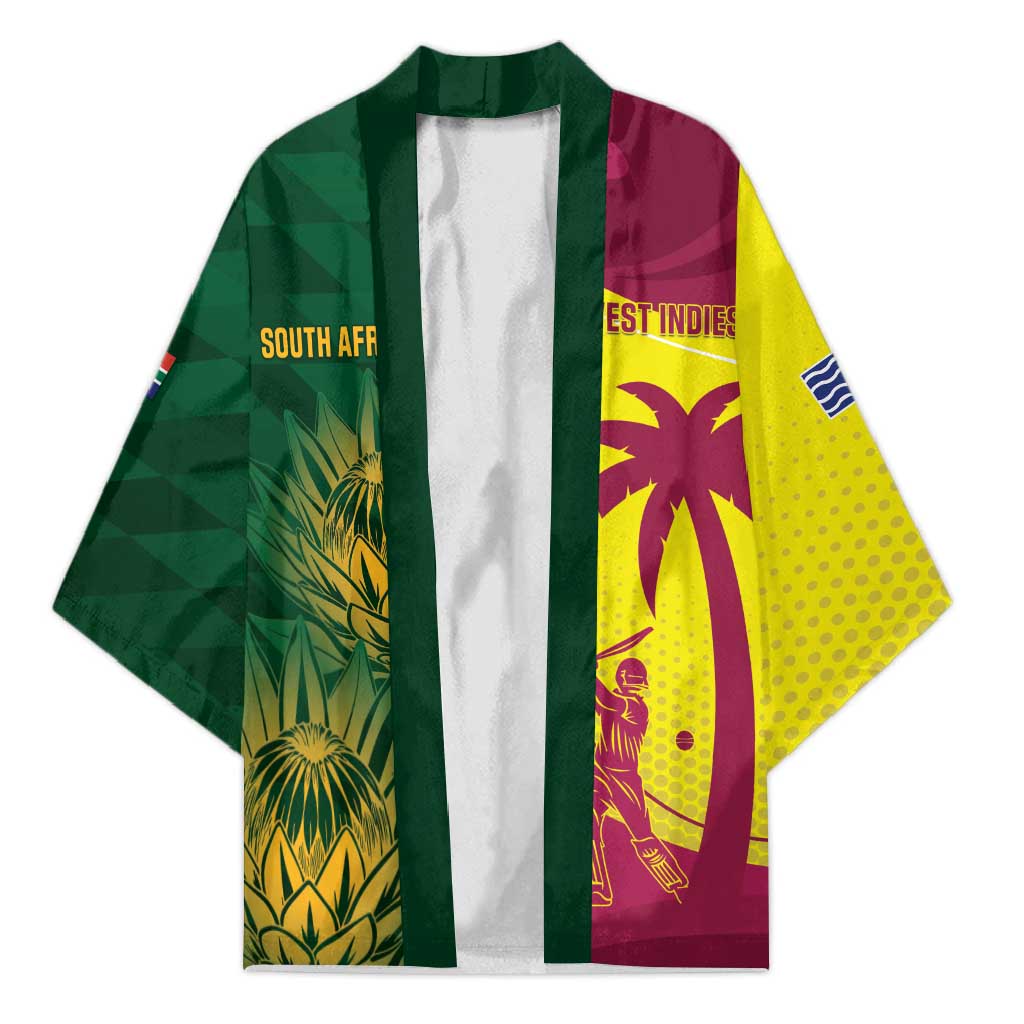 South Africa West Indies Cricket Custom Kimono Proteas Windies Together - Aussie Hoodie