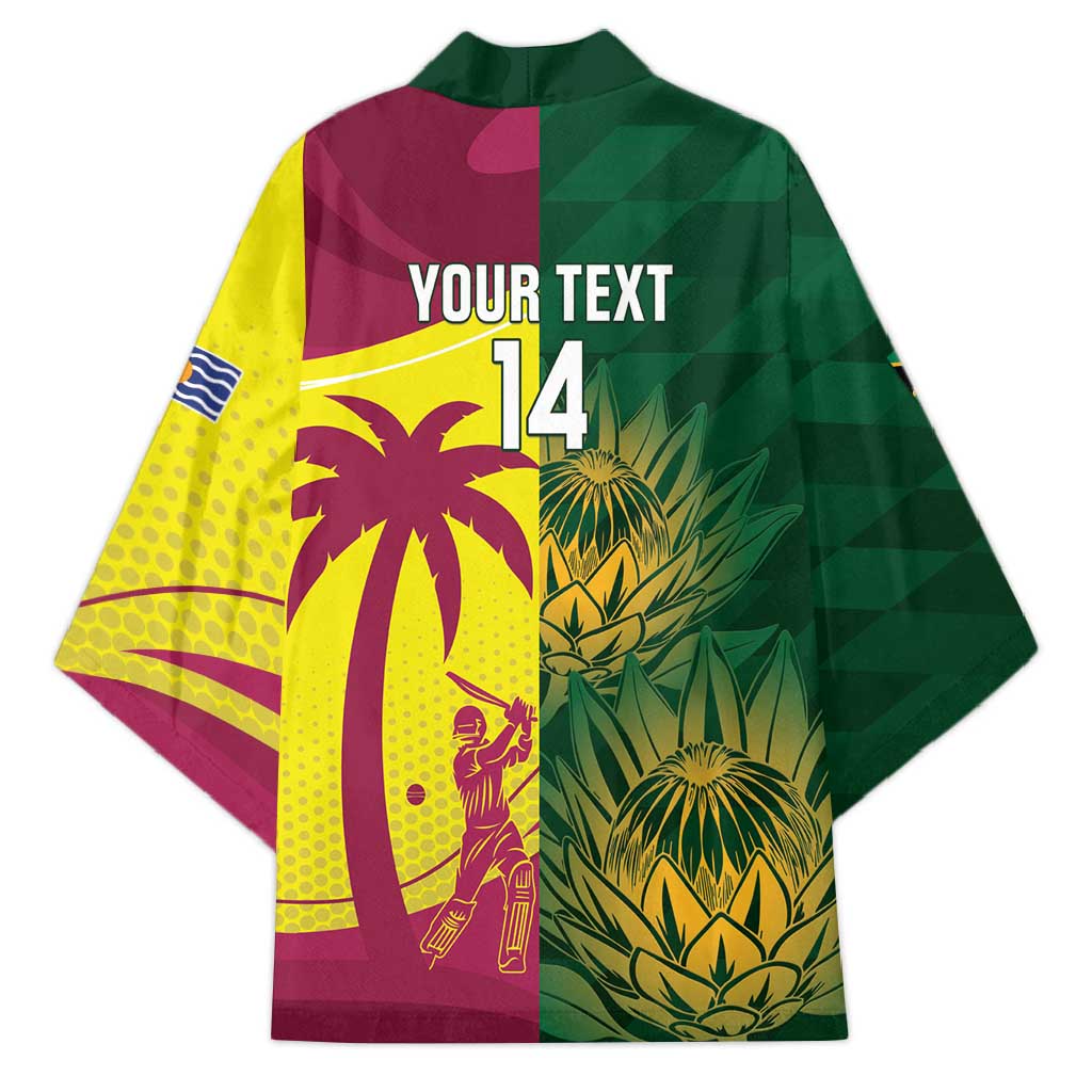 South Africa West Indies Cricket Custom Kimono Proteas Windies Together - Aussie Hoodie