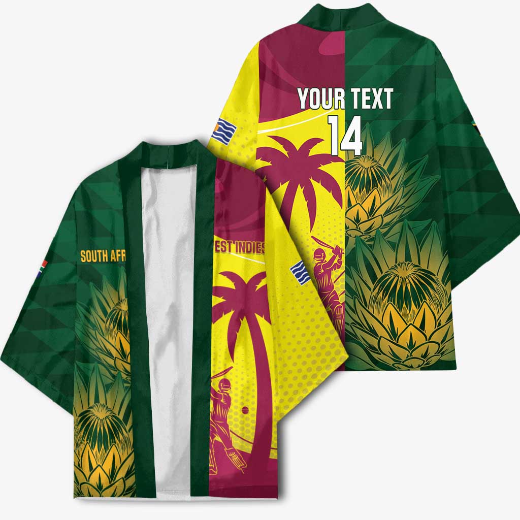 South Africa West Indies Cricket Custom Kimono Proteas Windies Together - Aussie Hoodie