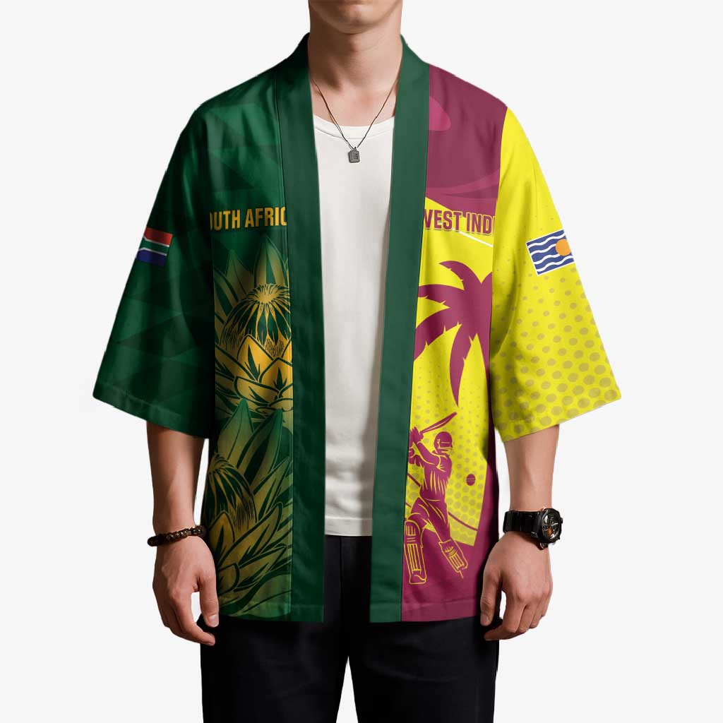 South Africa West Indies Cricket Custom Kimono Proteas Windies Together - Aussie Hoodie