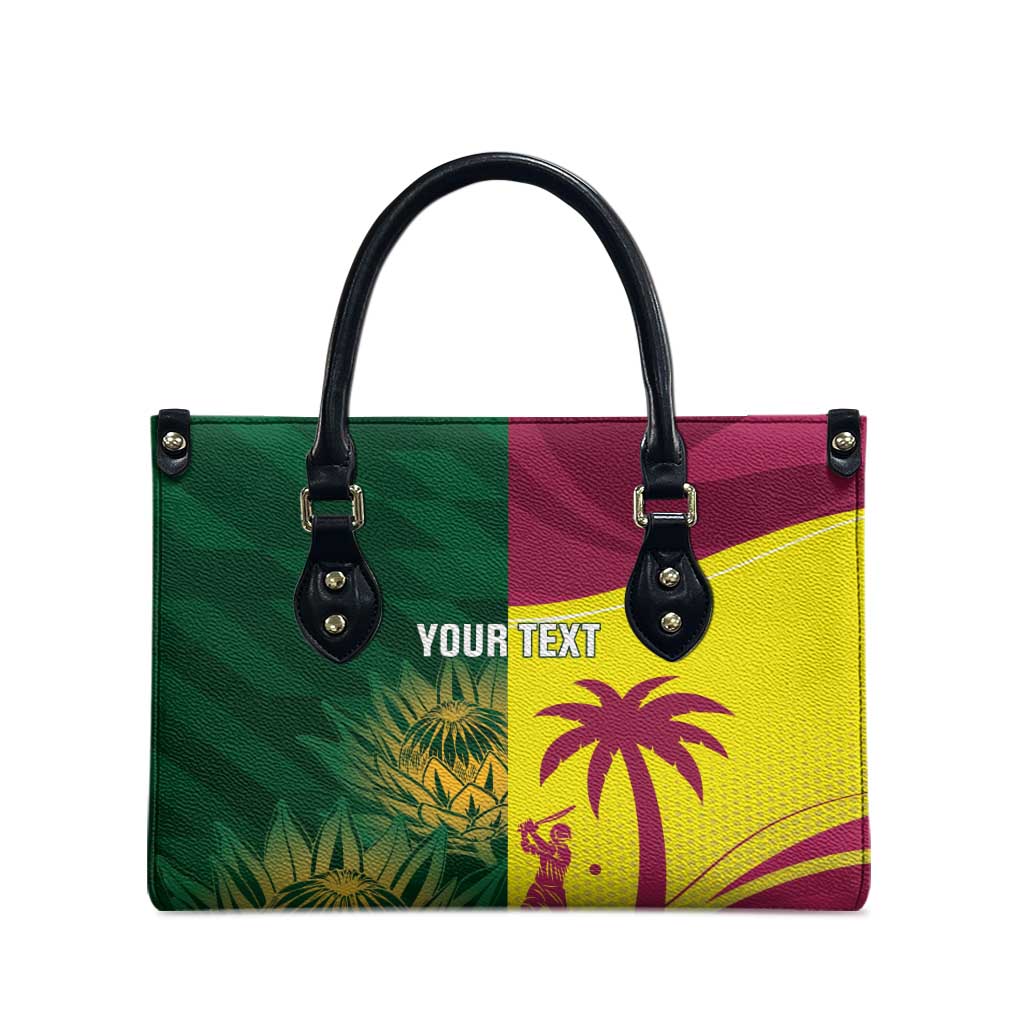 South Africa West Indies Cricket Custom Leather Bag Proteas Windies Together - Aussie Hoodie