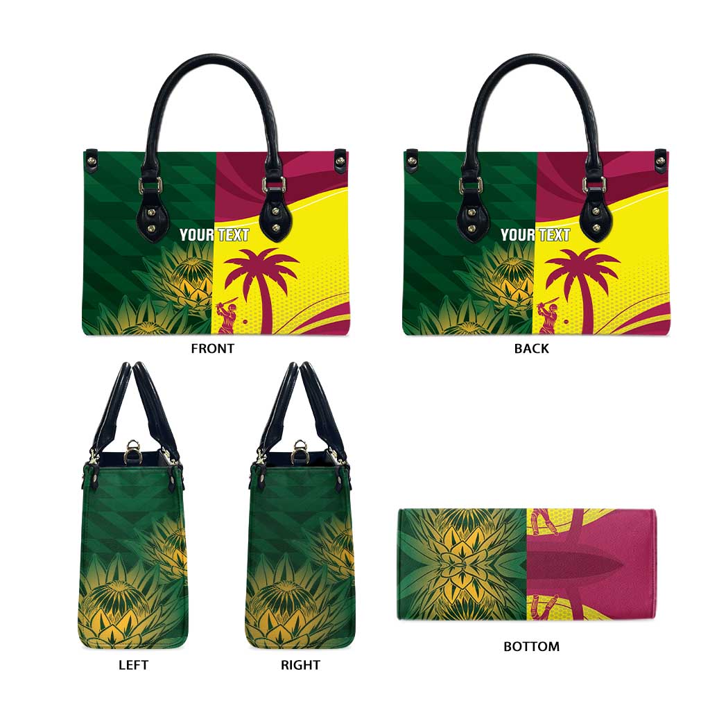 South Africa West Indies Cricket Custom Leather Bag Proteas Windies Together - Aussie Hoodie