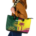 South Africa West Indies Cricket Custom Leather Tote Bag Proteas Windies Together - Aussie Hoodie