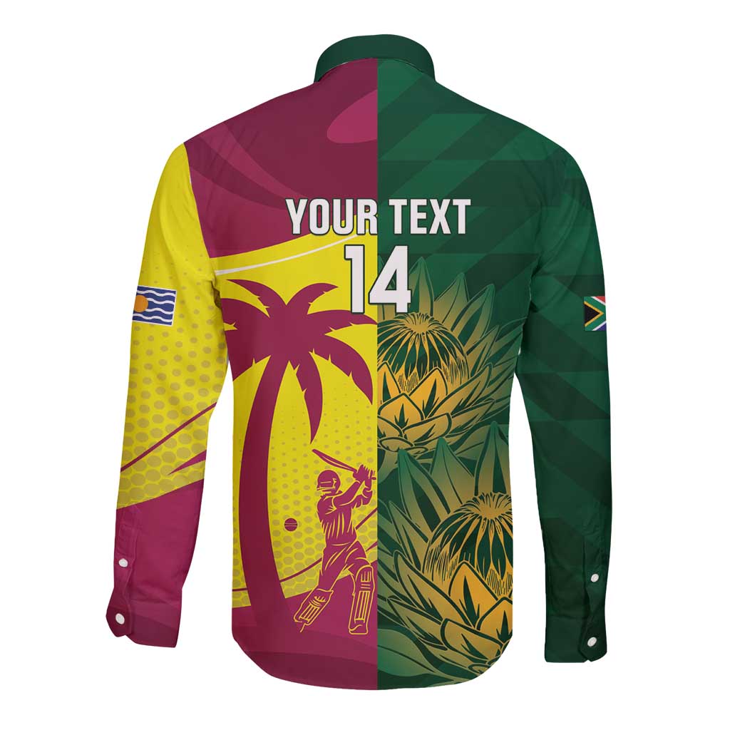 South Africa West Indies Cricket Custom Long Sleeve Button Shirt Proteas Windies Together - Aussie Hoodie