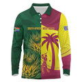 South Africa West Indies Cricket Custom Long Sleeve Polo Shirt Proteas Windies Together - Aussie Hoodie