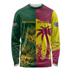 South Africa West Indies Cricket Custom Long Sleeve Shirt Proteas Windies Together - Aussie Hoodie